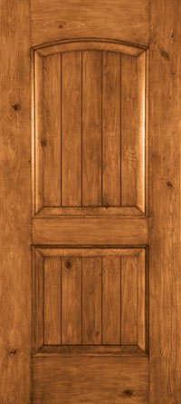 Timbergrain Knotty Alder 2-Panel Arch Top Plank
