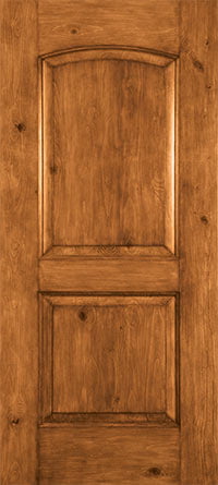 Timbergrain Knotty Alder 2-Panel Arch Top