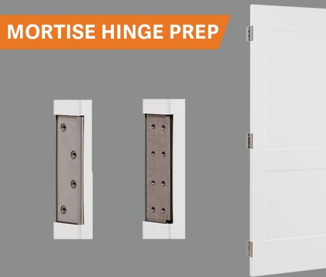 VIII6 8' Wood Frame Hinge Location Detail Taylor Doors